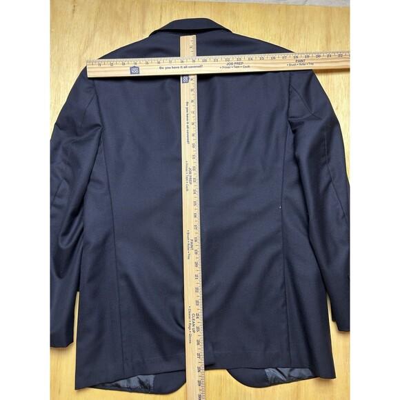 Brooks Brothers Golden Fleece 40S Blue 100% Wool Sport Coat Blazer (flaw) - Picture 11 of 14